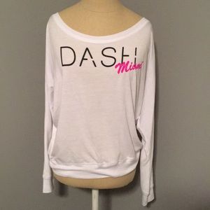 DASH Miami Kardashian Raglan White Tee
